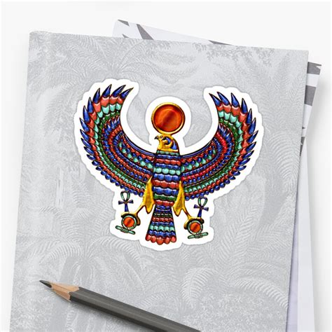 Ancient Egyptian God Horus T Shirt Stickers By Walter