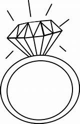 Ring Clipart Diamond Clip Library Transparent Background sketch template