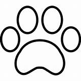 Paw Outline Print Icon Vector Eps Edit Ago Check Years sketch template