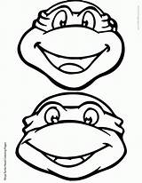 Ninja Turtle Coloring Turtles Pages Face Clipart Teenage Mutant Printable Drawing Cute Head Clip Mask Template Silhouette Classic Color Colouring sketch template