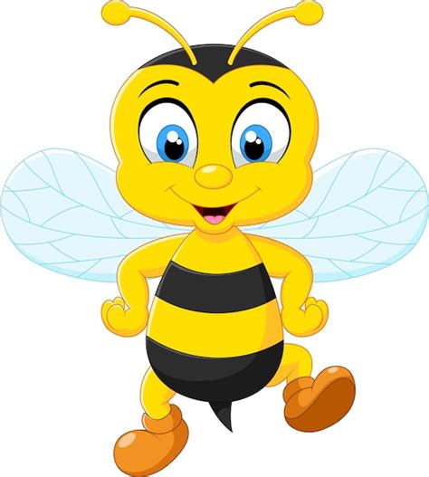 Premium Vector Cartoon Adorable Bees Posing