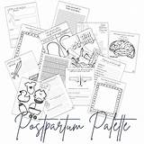 Postpartum Activity Coloring Book Palette Acted Kid Again Last When Time sketch template
