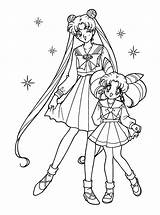 Sailor Coloring Pages Moon sketch template