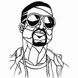 Kanye Coloring Xcolorings sketch template