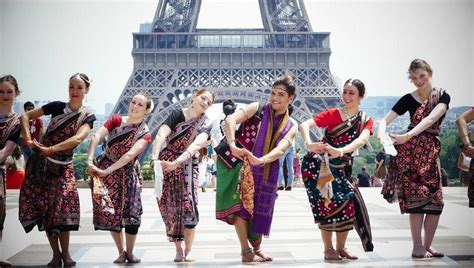 These Photos Of French Dancers Performing Sambalpuri Folk Dance At