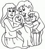 Family Coloring Pages Color Print sketch template