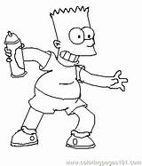 Simpson Bart Coloring Pages Marge Printable Step Color Maggie Getcolorings sketch template
