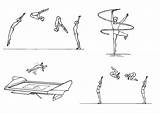 Gymnastics Coloring Pages Large Edupics sketch template