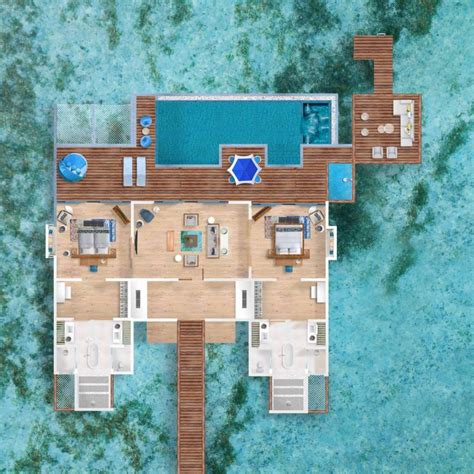 bedroom ocean pool villa pullman maldives maamutaa resort