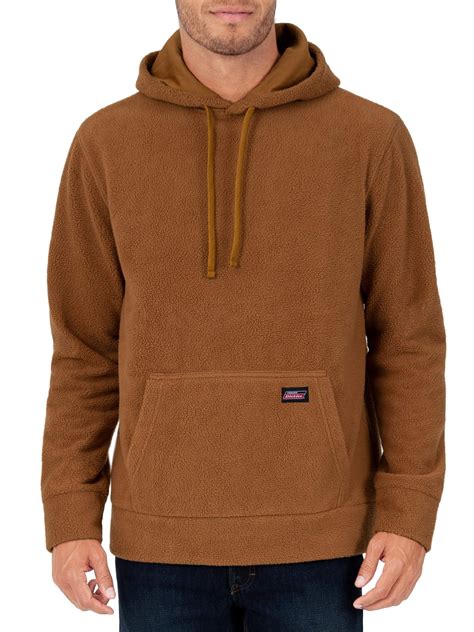 genuine dickies mens sherpa pullover hoodie  jersey lined hood