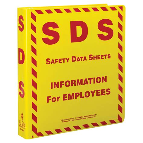 ghs safety sds binder binder  safety data sheets english