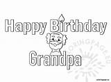 Birthday Grandpa Coloring Happy Pages Cards Color Printable Colouring Rocks Sheets Kittybabylove Choose Board Cupcake Print sketch template