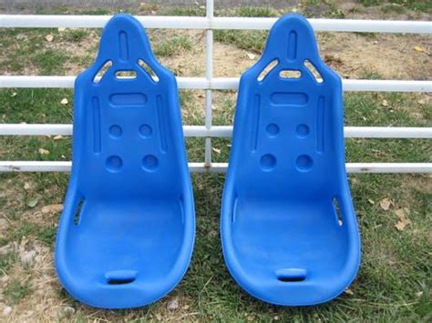 set  bright blue poly plastic sand rail dune buggy bucket seats  sale  ogden utah