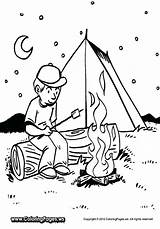 Camping Coloring Pages Printable Getcolorings sketch template