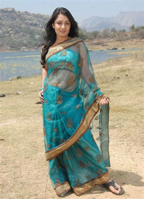 actress nikitha latest hot stills in saree