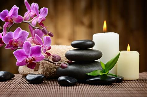 towel spa orchid candle religious zen  ultra hd wallpaper