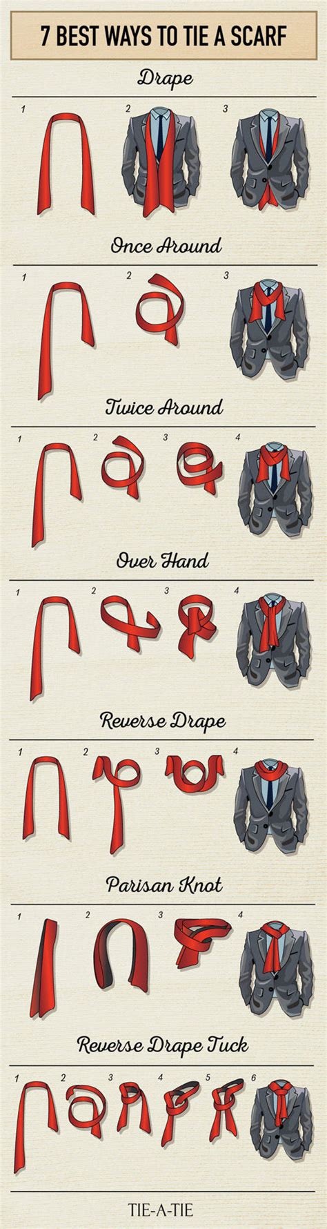 7 Best Ways To Tie A Scarf Pictures Photos And Images