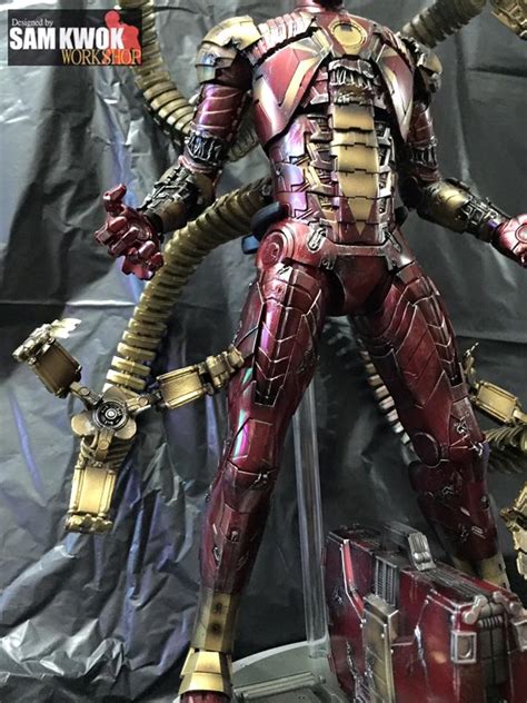 Cool Custom Made Hot Toys Spider Man Action Figures Iron