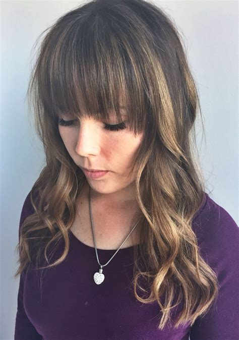 Blonde Balayage With Bangs Hair Color Ideas And Styles