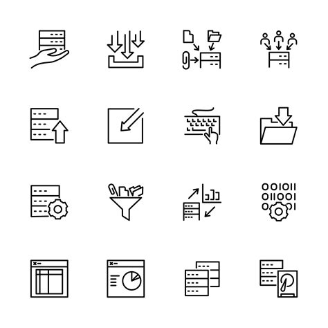 input output vector art icons  graphics