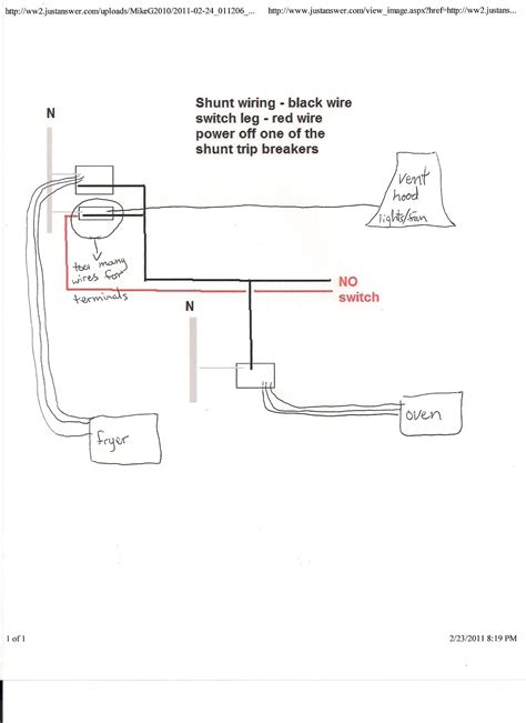 shunt breaker wiring diagram gallery wiring diagram sample