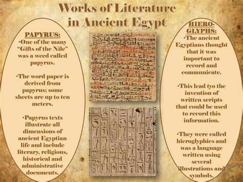 Ppt Arts And Literature In Ancient Egypt Powerpoint