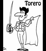 Torero Toreros Toros Profesiones Entretenimiento Bullfighter sketch template