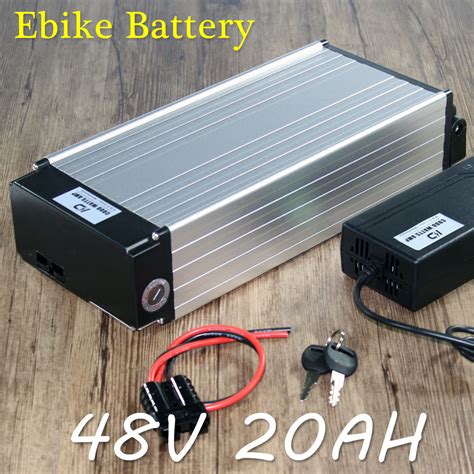 ebike lithium battery  ah rear rack aluminium alloy electric bicycle battery