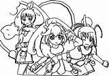 Glitter Force Coloring Pages Candy Doki Worksheets sketch template