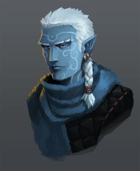 frost elf character art character portraits character design