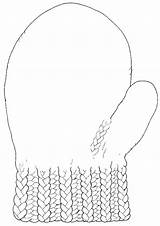 Mitten Printable Coloring Preschool Mittens Winter Template Pages Color Getcolorings Kids 6th December National Sheet Missing Crafts Worksheets sketch template