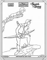 Sword Stone Coloring Pages Disney Color Kids Printable Sheets Colouring Print Cartoon Found sketch template