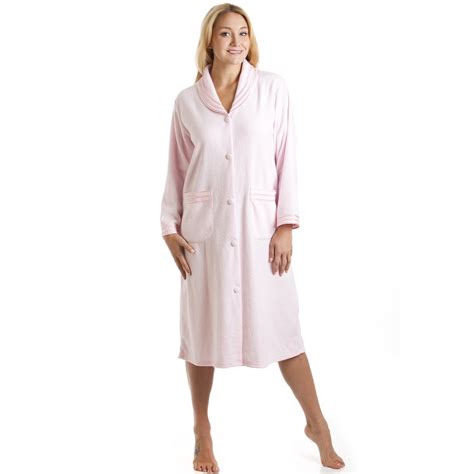 light pink button up bath robe