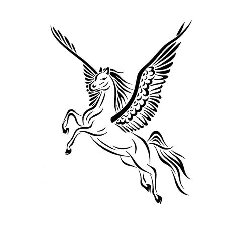 pegasus drawing outline ivory pirate