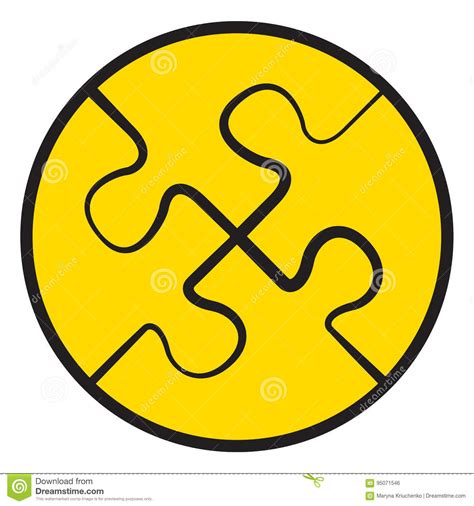 puzzles vector symbol stock vector illustration  diagram