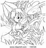Outline Walking Tiny Plants Coloring Boy Through Royalty Clipart Illustration Bannykh Alex Rf 2021 sketch template