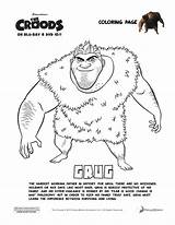 Croods Grug Coloringpages Pack sketch template