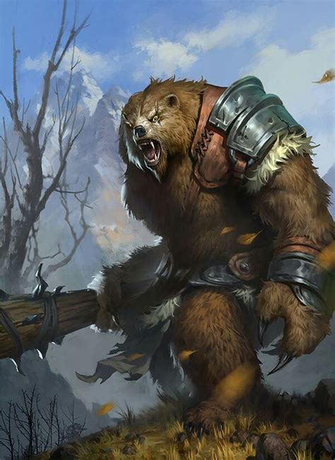 werebear characters pinterest awesome strength   thunder