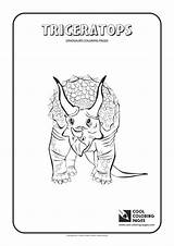 Triceratops Print sketch template