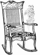 Rocking Chair Clipart Clip Granny Cartoon Cliparts Etc Library Large Chai Medium Usf Edu sketch template