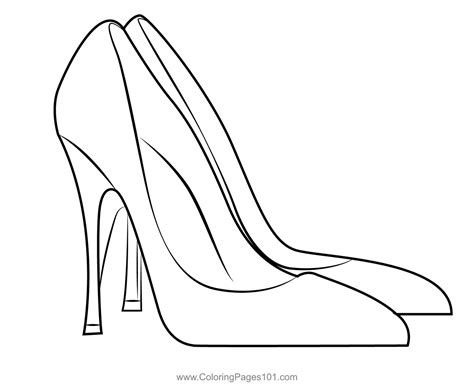 high heeled shoes coloring page  kids  high heels printable