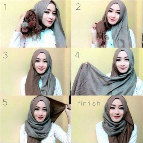 tutorial hijab pashmina syari jilbab sederhana tutorial hijab