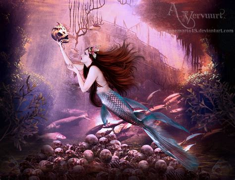 The Mermaid Founds The Skeletons By Annemaria48 On Deviantart