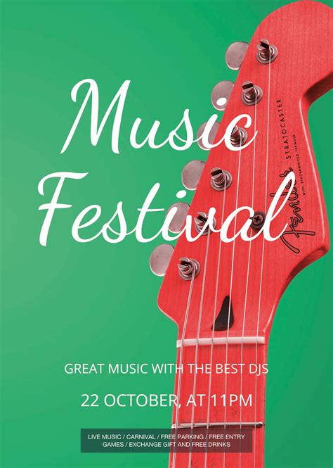 festival flyer template  psd ms word publisher