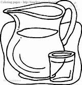 Water Coloring Pages Colouring Glass Kids Jug Clipart Kleurplaten Food Drawing Color Glas Eten Fountain Pitcher Sheets Getdrawings Kan Kleurplaat sketch template