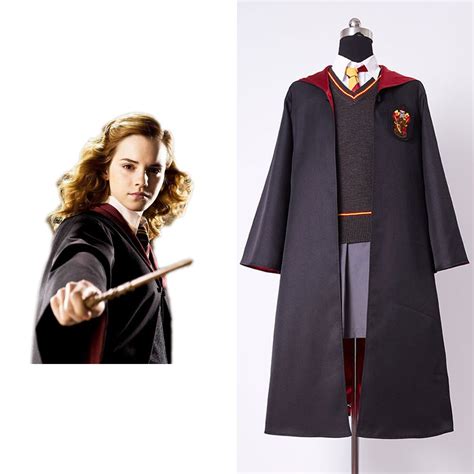 free shipping gryffindor hermione granger cosplay costume
