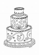 Coloring Pages Wedding Printable Books Cake Craftsy Crafts sketch template