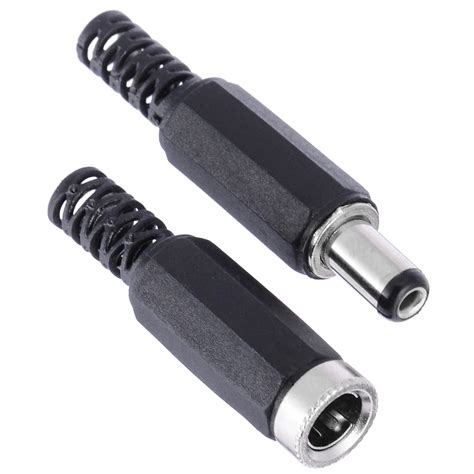 buy pair set dc power plug socket adapter dc mmmm male female dc