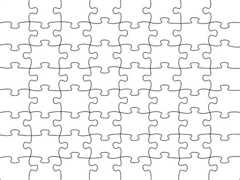 image detail  blank jigsaw puzzle template  printable puzzle