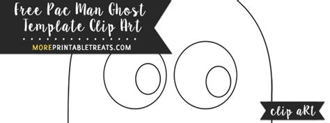 pac man ghost template clipart